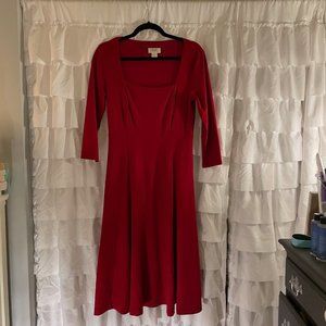 Anthropologie Red Dress